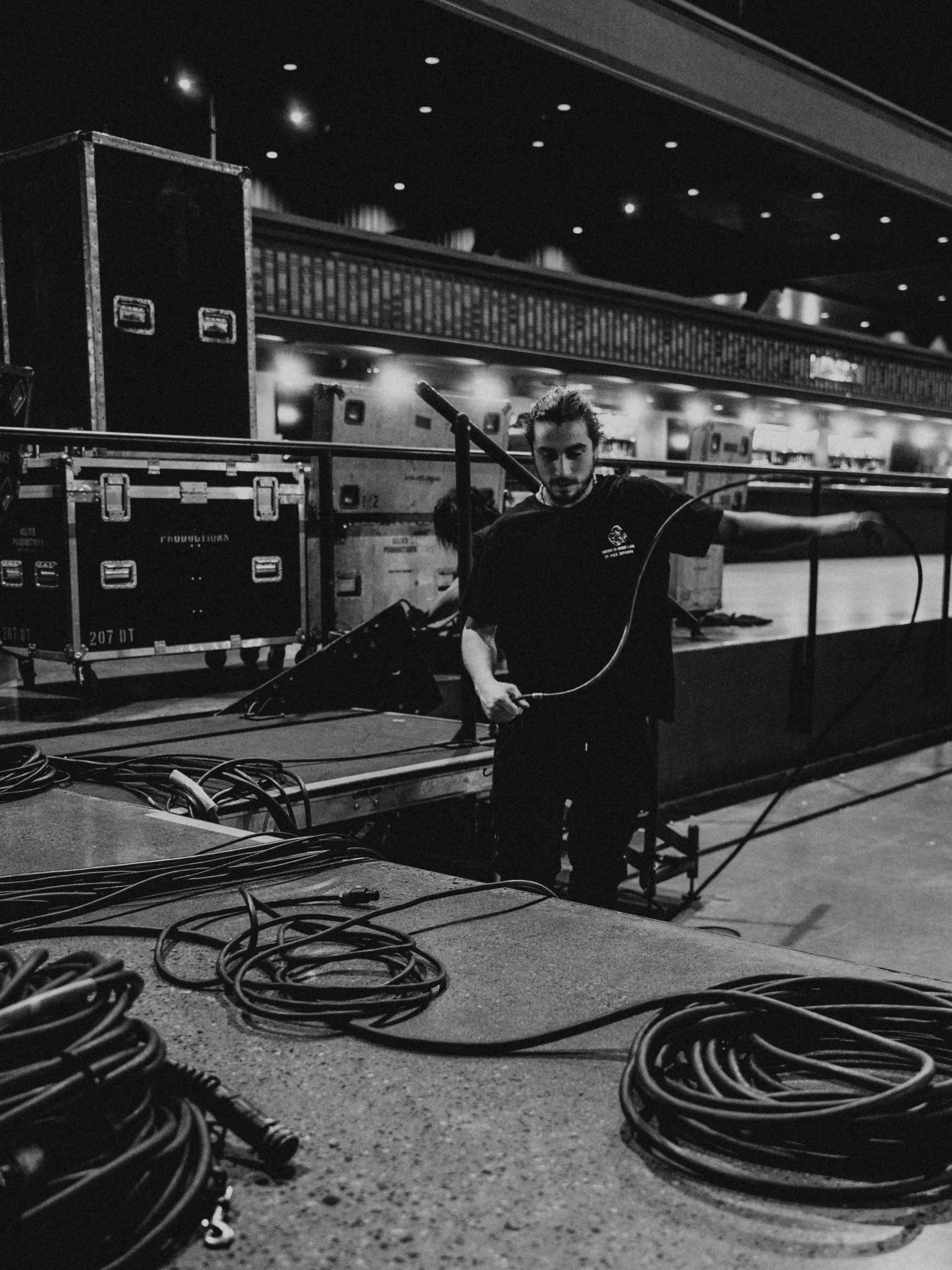Stage carpentry and decking on a Minneapolis production